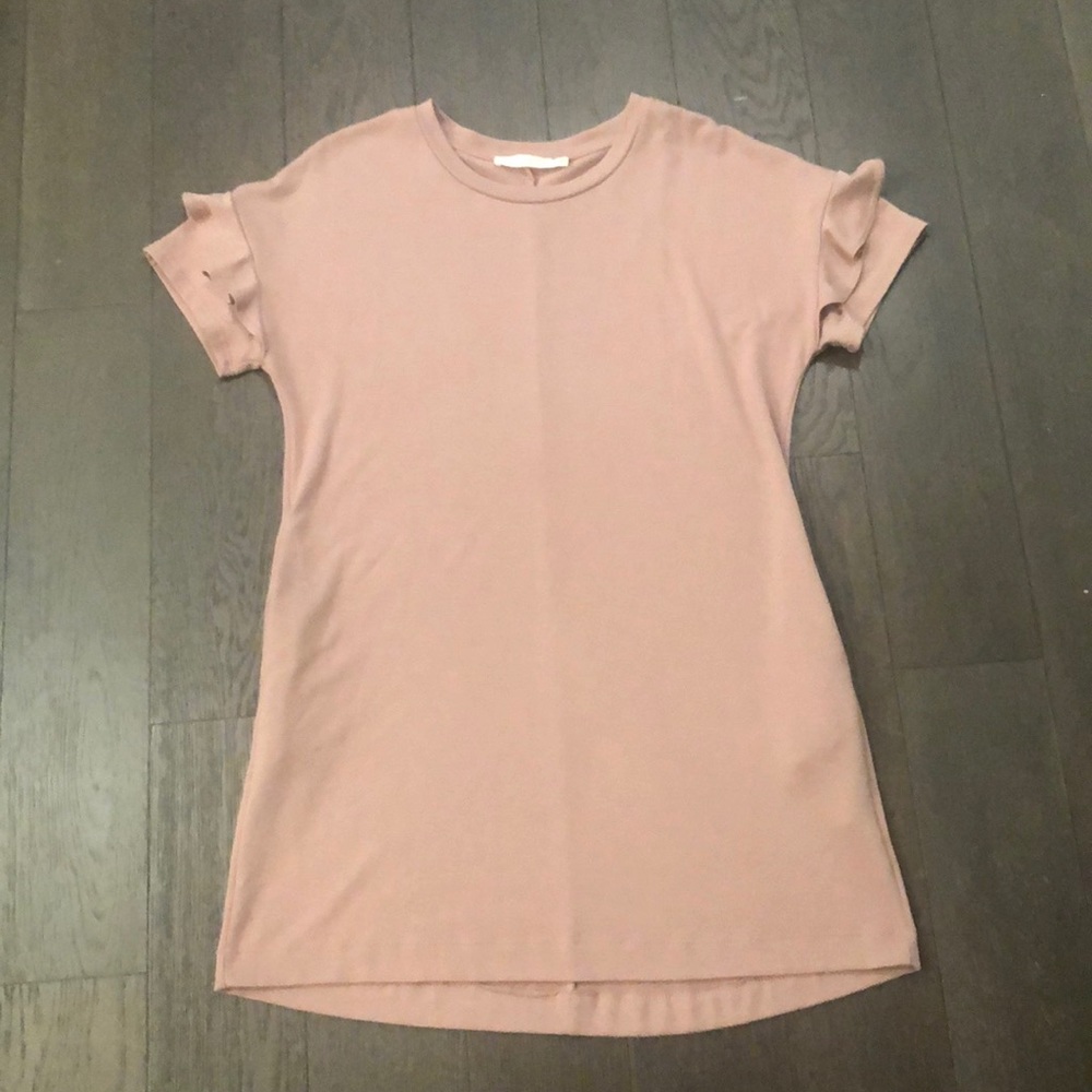 Tan/pink dress